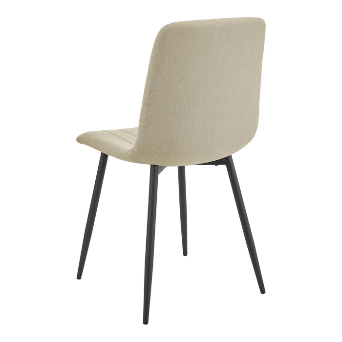 Set di 2 sedie per sala da pranzo 89 x 43 x 51 cm beige 03_0006715