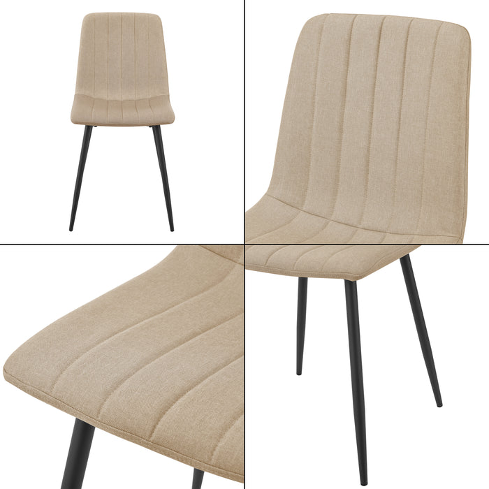 Set di 2 Sedie Elsern da Sala Pranzo - Marrone chiaro [en.casa]