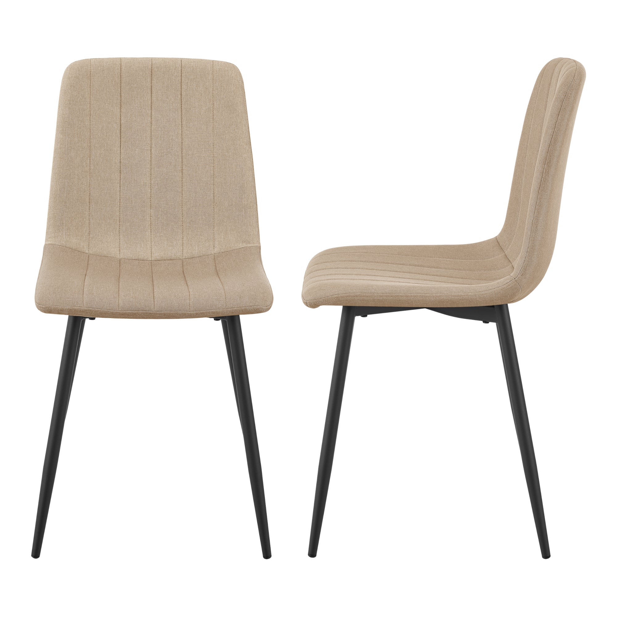 Set di 2 Sedie Elsern da Sala Pranzo - Marrone chiaro [en.casa]