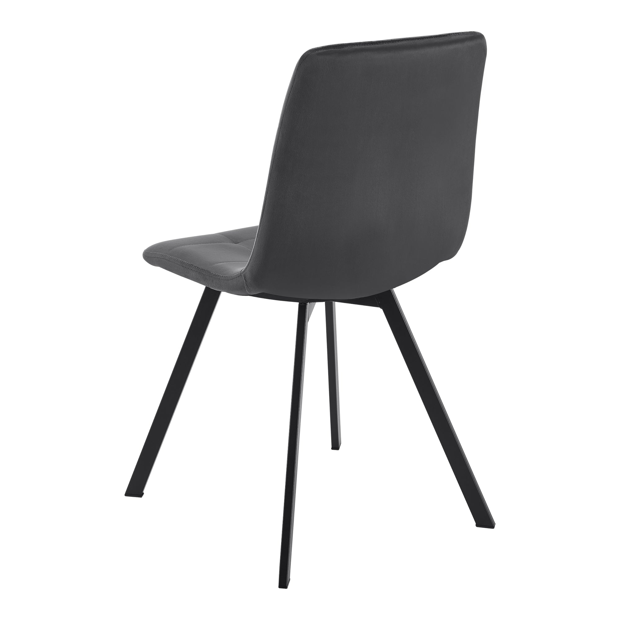 Set Lexnitz di 4 Sedie per Sala da Pranzo Imbottite in Tessuto - Grigio Scuro [en.casa]