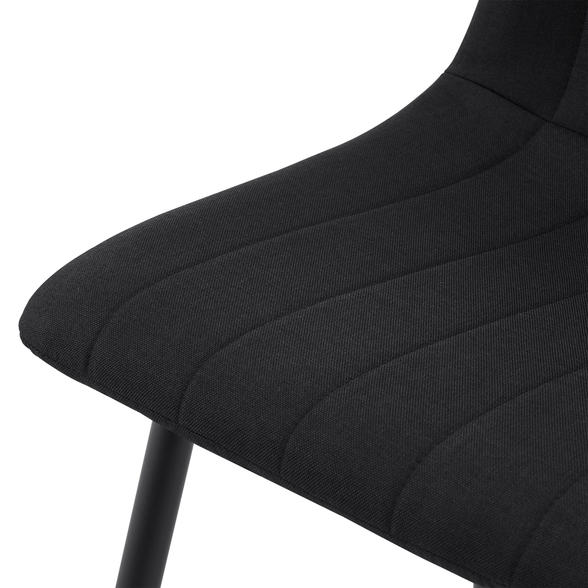 Set Elsern di 4 Sedie da Sala Pranzo Poltroncine Decorative - Nero [en.casa]