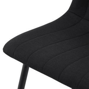 Set Elsern di 4 Sedie da Sala Pranzo Poltroncine Decorative - Nero [en.casa]