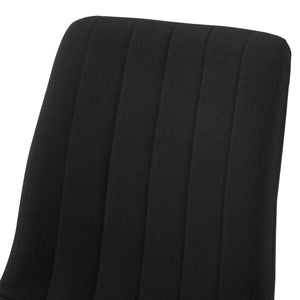 Set Elsern di 4 Sedie da Sala Pranzo Poltroncine Decorative - Nero [en.casa]