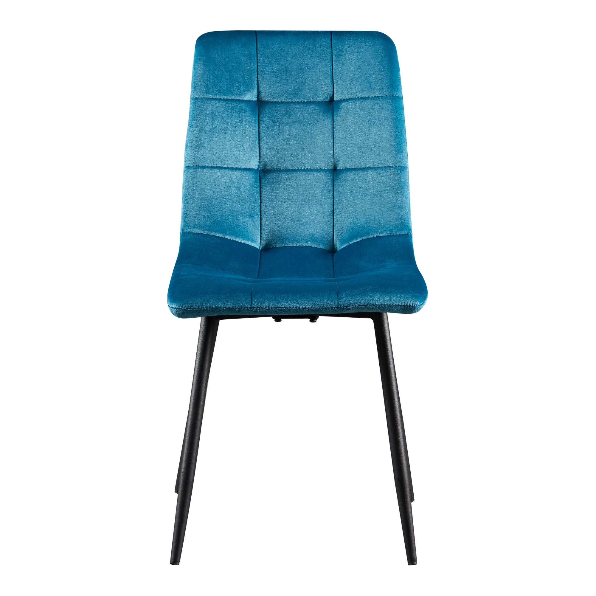 Set Lexnitz di 2 Sedie da Sala Pranzo Effetto Velluto Turchese [en.casa]