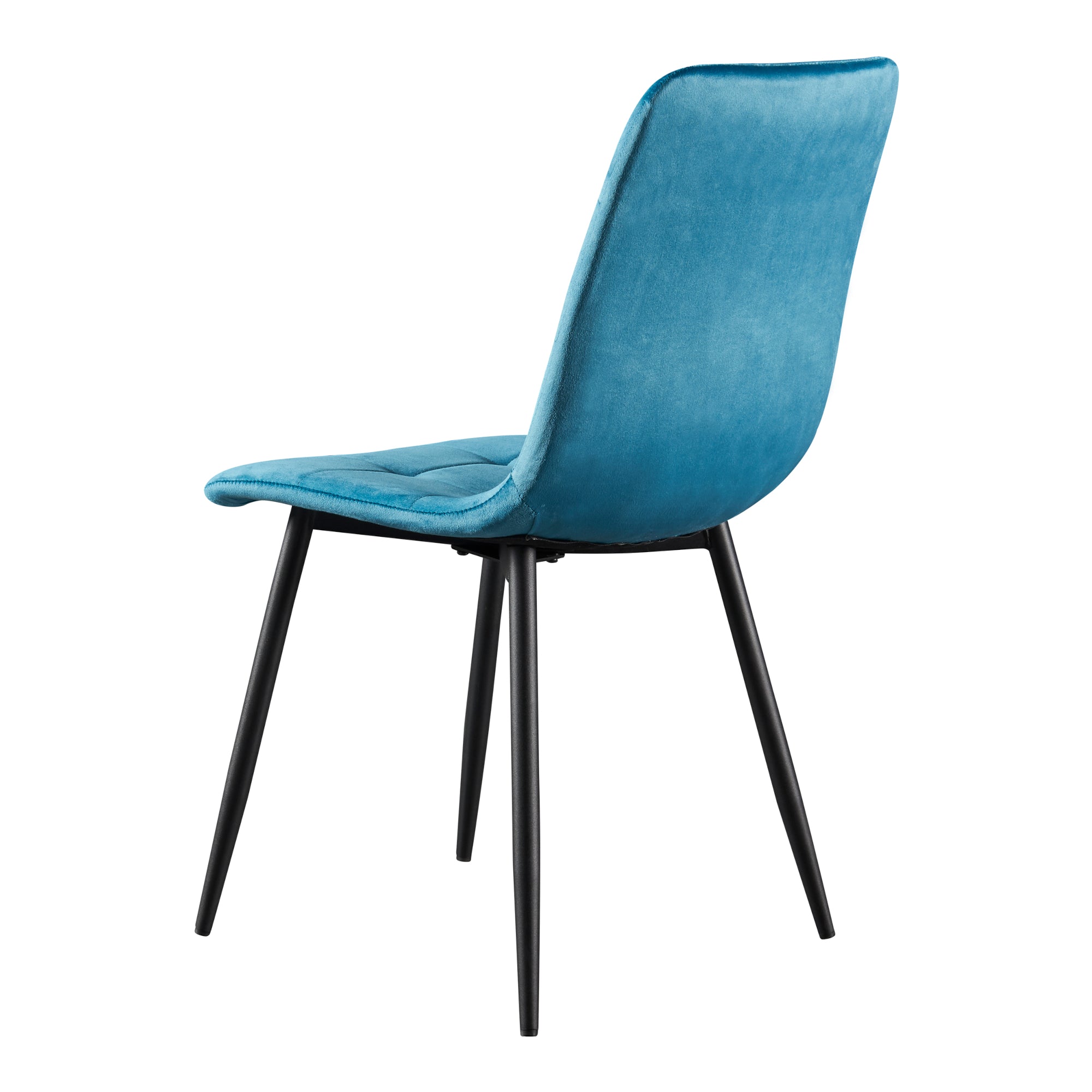 Set Lexnitz di 2 Sedie da Sala Pranzo Effetto Velluto Turchese [en.casa]