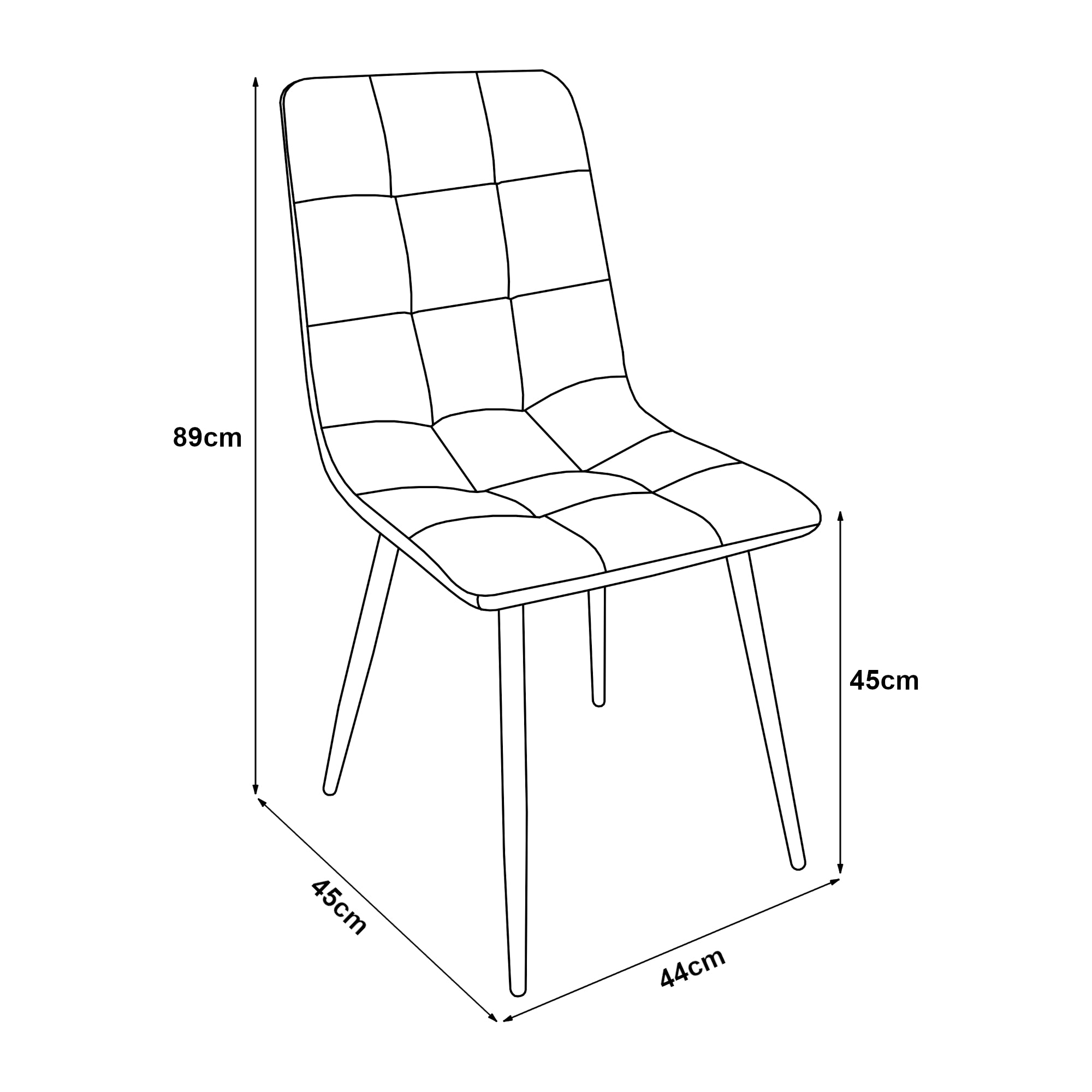 Set Lexnitz di 2 Sedie da Sala Pranzo Effetto Velluto Blu Scuro [en.casa]