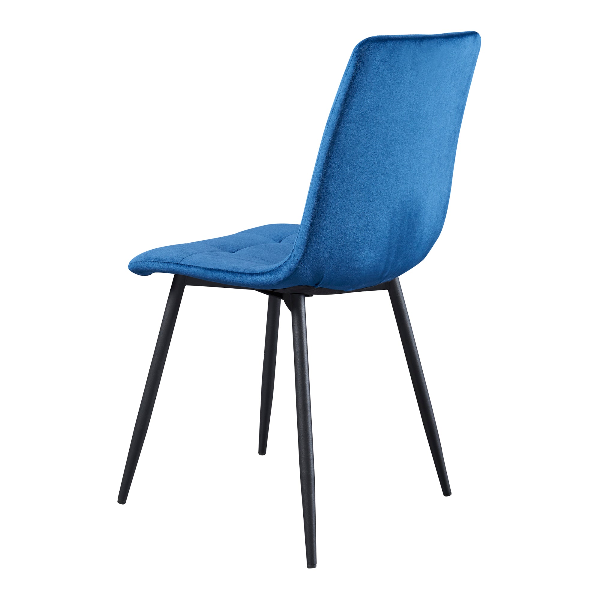 Set Lexnitz di 2 Sedie da Sala Pranzo Effetto Velluto Blu Scuro [en.casa]