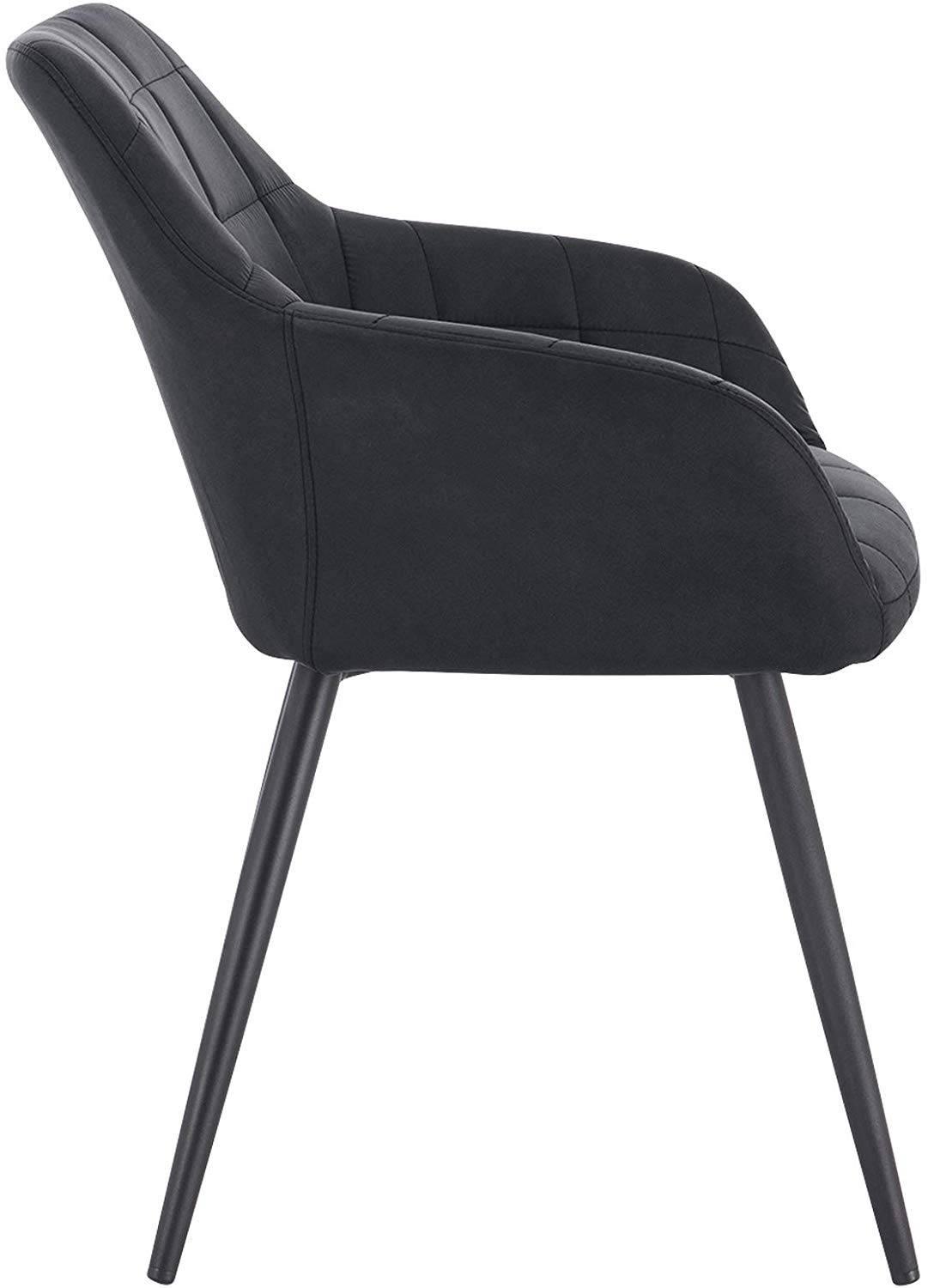 Sedia per sala da pranzo in tessuto antracite 19_0000041