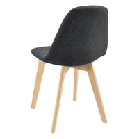 Set di 6 sedie per sala da pranzo 86 x 53 x 47 cm nere 03_0006789