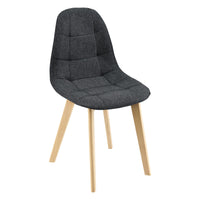 Set di 6 sedie per sala da pranzo 86 x 53 x 47 cm nere 03_0006789