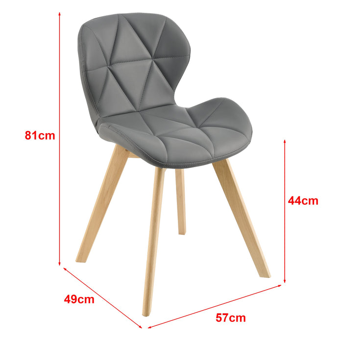 Set di 2 sedie in ecopelle 81 x 57 x 49 cm grigio 03_0006758