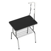 Tavolo da toelettatura e tosatura cani gatti con cestino, 91.5x61.5x77cm