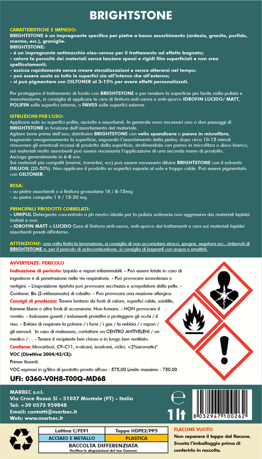 Impregnante BRIGHTSTONE   1LT