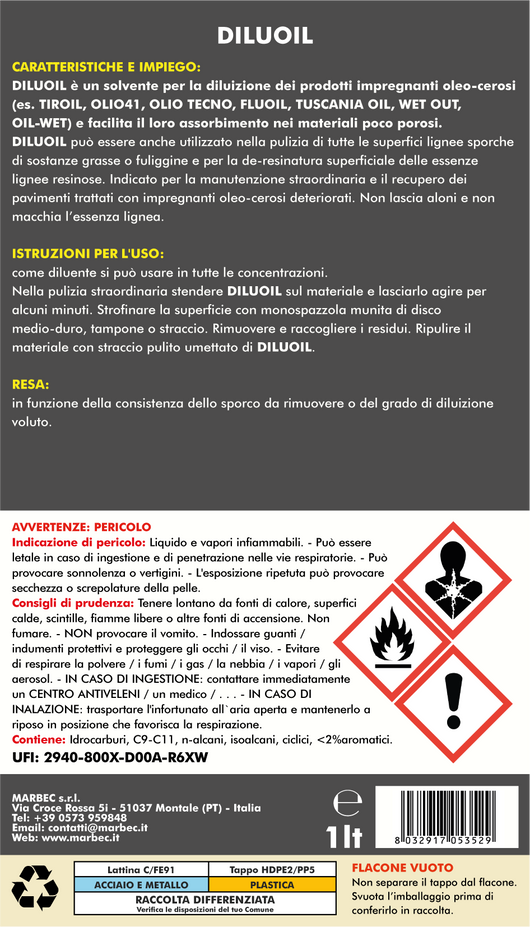 Diluente DILUOIL   1LT