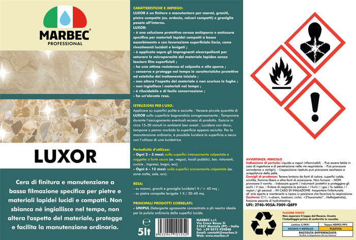 Cera per pavimenti LUXOR   5LT