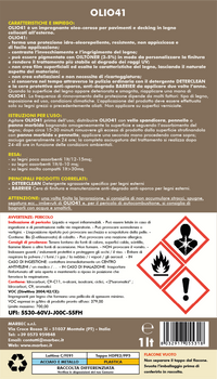 Impregnante per legno esterno OLIO41   5LTx4Pz