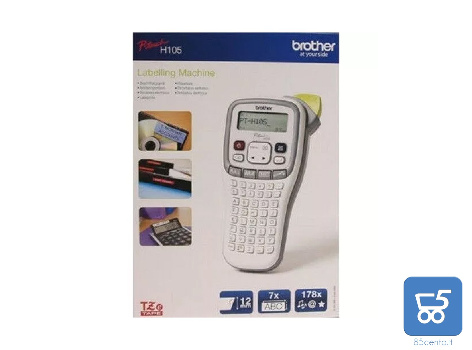 Etichettatrice Portatile Brother P-Touch H105 20mm/sec Nastro da 12 mm