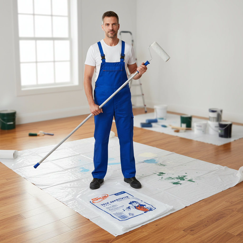 Telo copritutto trasparente multiuso 4x4 metri