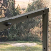 Portalegna da Interno ed Esterno Regolabile in Metallo con Ganci a S, 40-65x25x100-150 cm, Nero