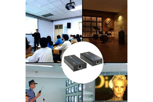 Extender HDMI Ethernet Alimentato 40-60m Prolunga via LAN Cat5e/6 1080P