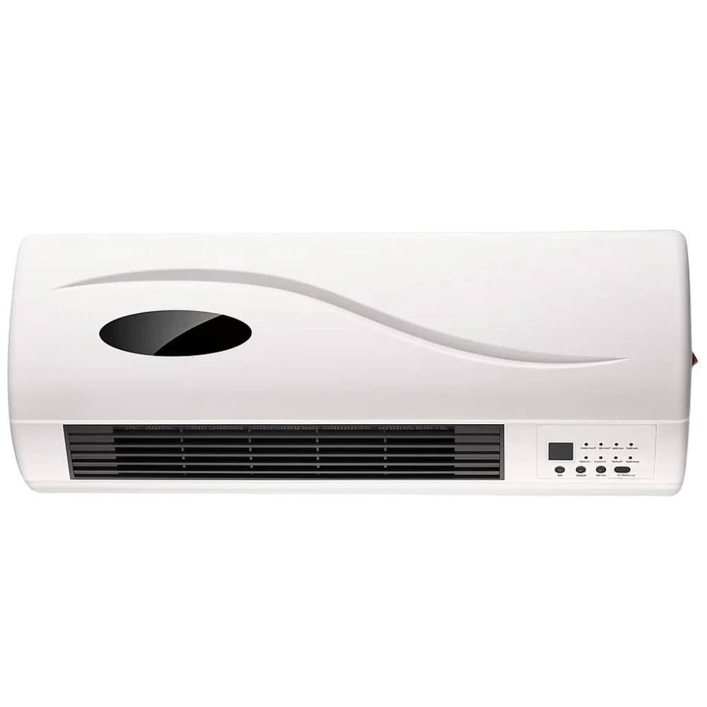 Termoventilatore ceramico da parete 2000w con timer e telecomando