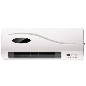 Termoventilatore ceramico da parete 2000w con timer e telecomando