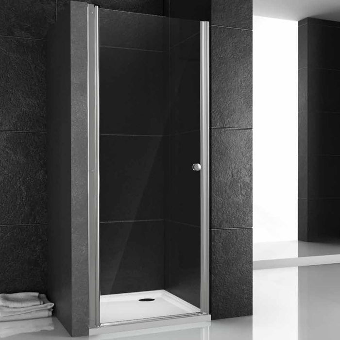 Porta doccia battente swing per nicchia cristallo temprato *** misure 97-100xh195 cm stampato, confezione 1