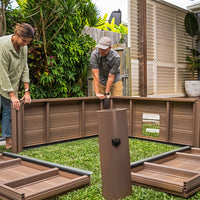 Vasca Idromassaggio da Esterno Spa Smontabile 160x160x65 cm 6 Persone Oslo Amber Pannello OLED