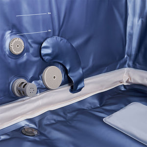 Vasca Idromassaggio da Esterno Spa Smontabile 160x160x65 cm 6 Persone Oslo Sapphire Pannello OLED