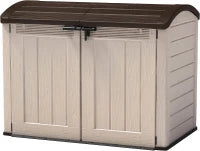 Porta Attrezzi da Giardino Store-It-Out Ultra, 2000L, Effetto Legno, Beige, 177x111x134H cm