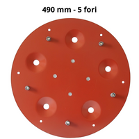 Disco porta utensili abrasivi 5 fori diametro 490 mm maxititina