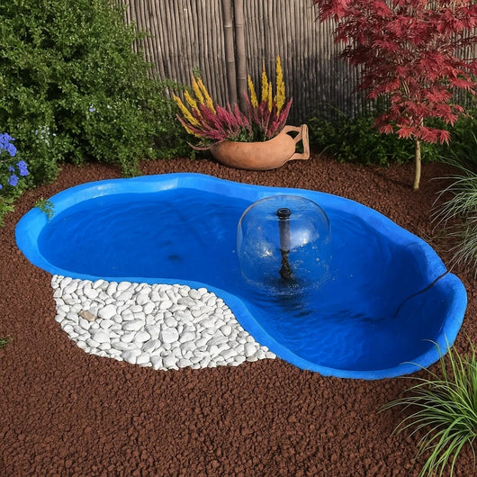 Laghetto da giardino nemi azzurro e pompa gda 1500 uvc 5 watt