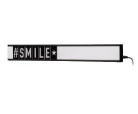E-STYLO Lightbox decorativa con scritta "#SMILE", ideale per aggiungere un tocco moderno e creativo a qualsiasi ambiente, 3cm X 80cm H. 10cm