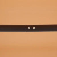 Dondolo da Giardino a 3 Posti con Tetto Inclinabile, Seduta e Schienale Ergonomici, Acciaio Resina Epossidica Textilene, Beige