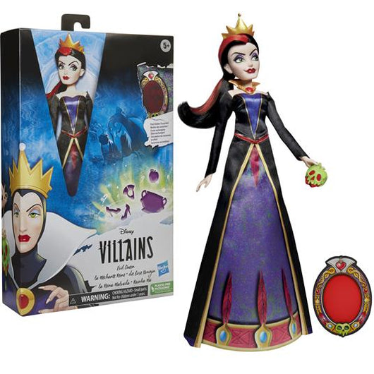 Disney Villains - La Regina Cattiva, fashion doll con accessori e vestiti rimovibili, giocattolo per bambini dai 5 anni