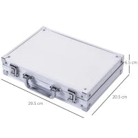 Valigetta Poker Professionale in Alluminio, Set Poker con 200 Fiches e 2 Mazzi per Texas hold'em e Blackjack