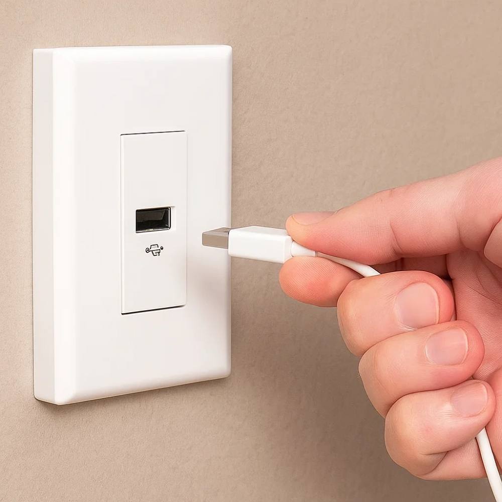 Presa usb 1 modulo bticino am4191a 15w 230v