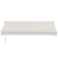 Tenda da Sole 2x2.5 m, a Bracci ad Azionamento Manuale, in Alluminio e Poliestere, Crema