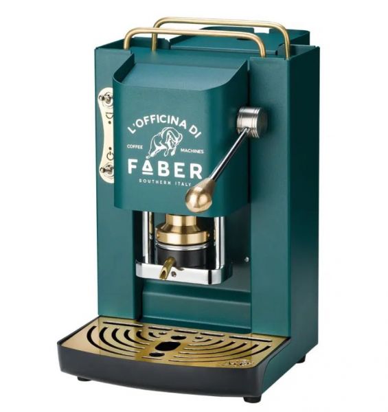 FABER MACCHINA DA CAFFE' A CIALDE PRO DELUXE BRITISH GREEN