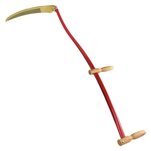 Falce con barba da 60 cm per fieno con manico lunghezza totale 148 cm