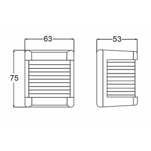 FANALE 3562 NERO TESTA ALBERO