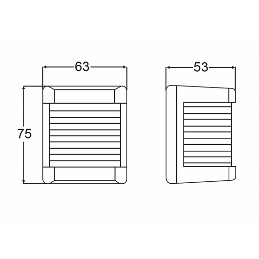 FANALE 3562 NERO TESTA ALBERO