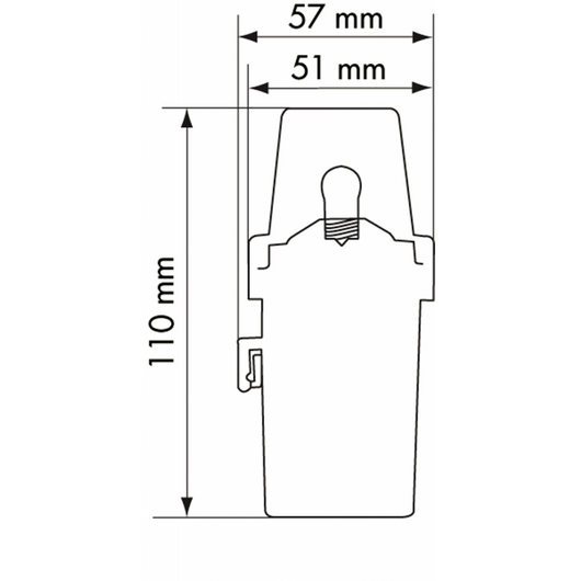 FANALE DI NAVIGAZIONE A PILA VERDE