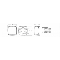 FANALE PRUA NERO PRO 5 NM