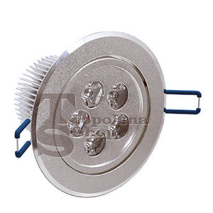 FARETTO 5 LED 5 W AD INCASSO CON ALETTE A MOLLA ROTONDO LUCE FREDDA LED DRIVER