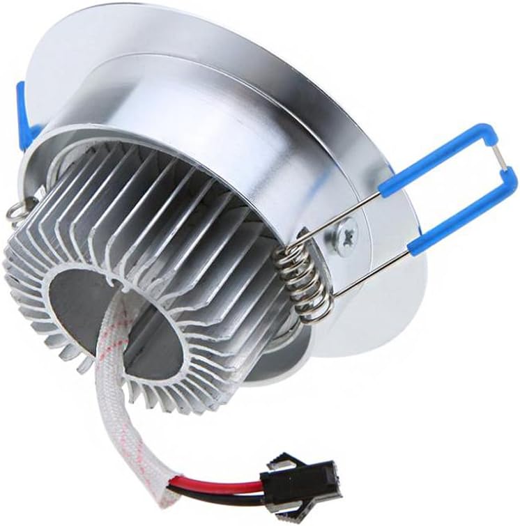 FARETTO 5 LED 5 W AD INCASSO CON ALETTE A MOLLA ROTONDO LUCE FREDDA LED DRIVER