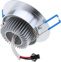 FARETTO 5 LED 5 W AD INCASSO CON ALETTE A MOLLA ROTONDO LUCE FREDDA LED DRIVER