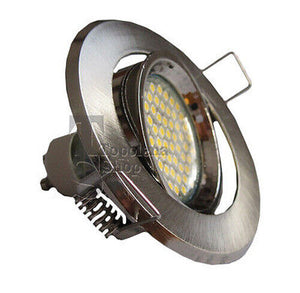 FARETTO 60 LED 5 W WATT AD INCASSO BIANCA ORIENTABILE 180 LUMEN 60 SMD GU10