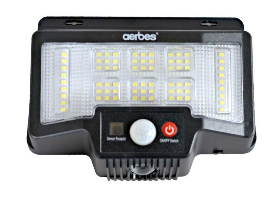 FARETTO FARO DA ESTERNO CON PANNELLO SOLARE 75 LED + 1 RGB CON TELECOMANDO TA202
