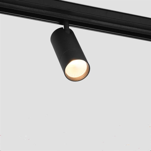 FARETTO LED 15W 48V DC MAGNETICO PER BINARIO AD INCASSO NERO DIREZIONABILE